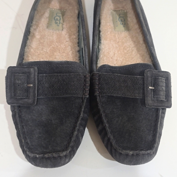 🎆 UGG RETREAT SUEDE SHEARLING LINED LOAFERS MOCCASIN - Picture 4 of 13